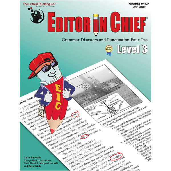 The Critical Thinking Co Editor in Chief Level 3 09712BBP